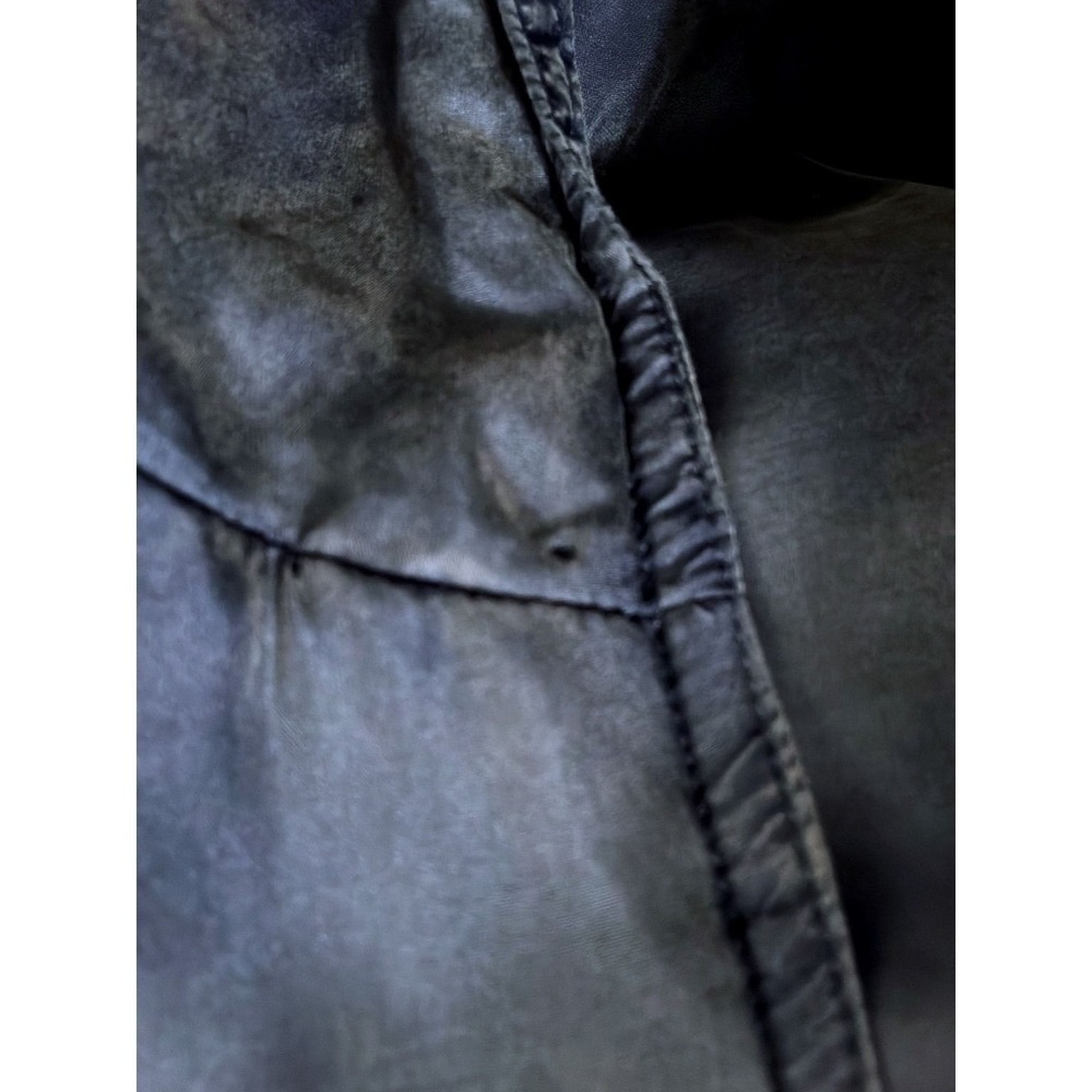 BB Dakota Pret A Porter 100% Silk Hooded Jacket Blue Lightweight Outerwear-M - Picture 6 of 6